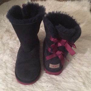 Women’s navy and purple Uggs